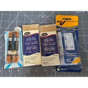Wrights Bias Tape Tan Velcro Sticky Back Squares Hickory Shoelaces Sewing Lot